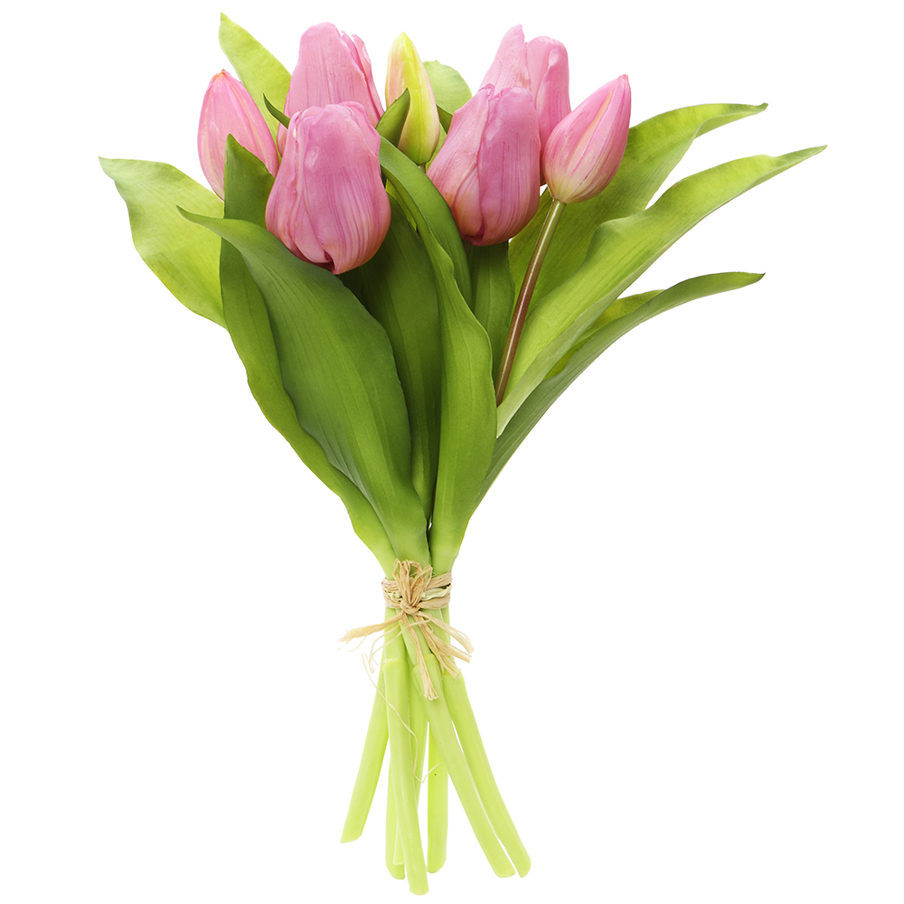 Picture of Allstate Floral & Craft FBQ165-VI 11.75 in. Real Touch Tulip Silk Flower Bouquet&#44; Violet - Pack of 12
