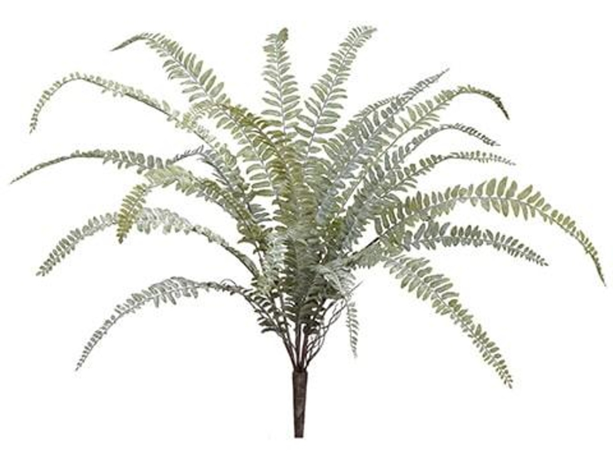 Picture of Allstate Floral & Craft PBF764-GR-GY 24 in. Soft Plastic Woodland Fern Bush&#44; Green & Gray - Pack of 12
