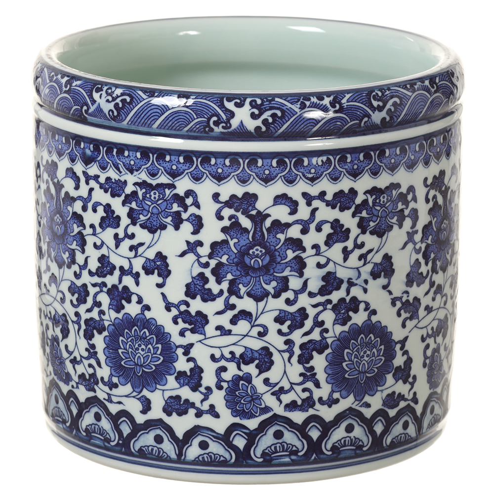 Picture of Allstate Floral & Craft ACQ095-BL-WH 7 x 7.5 in. Ceramic Vase&#44; Blue & White - Pack of 4