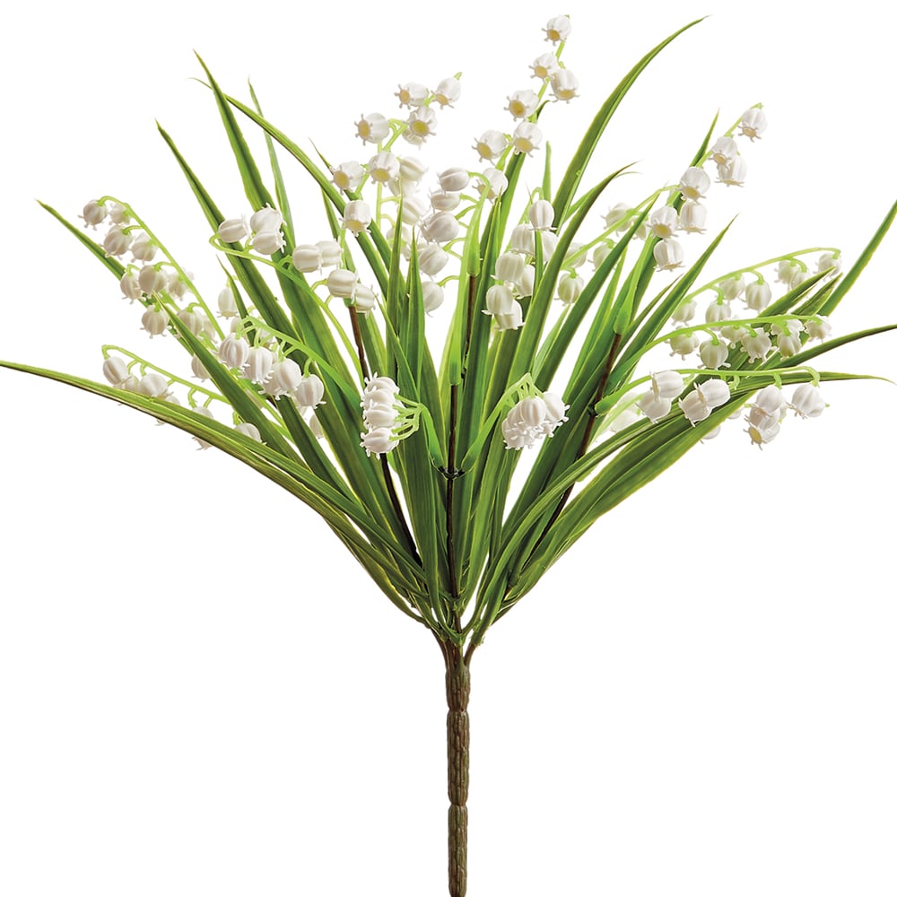 Picture of Allstate Floral & Craft FBL812-WH 12 in. Lily of The Valley Artificial Flower Bush&#44; White - Pack of 24