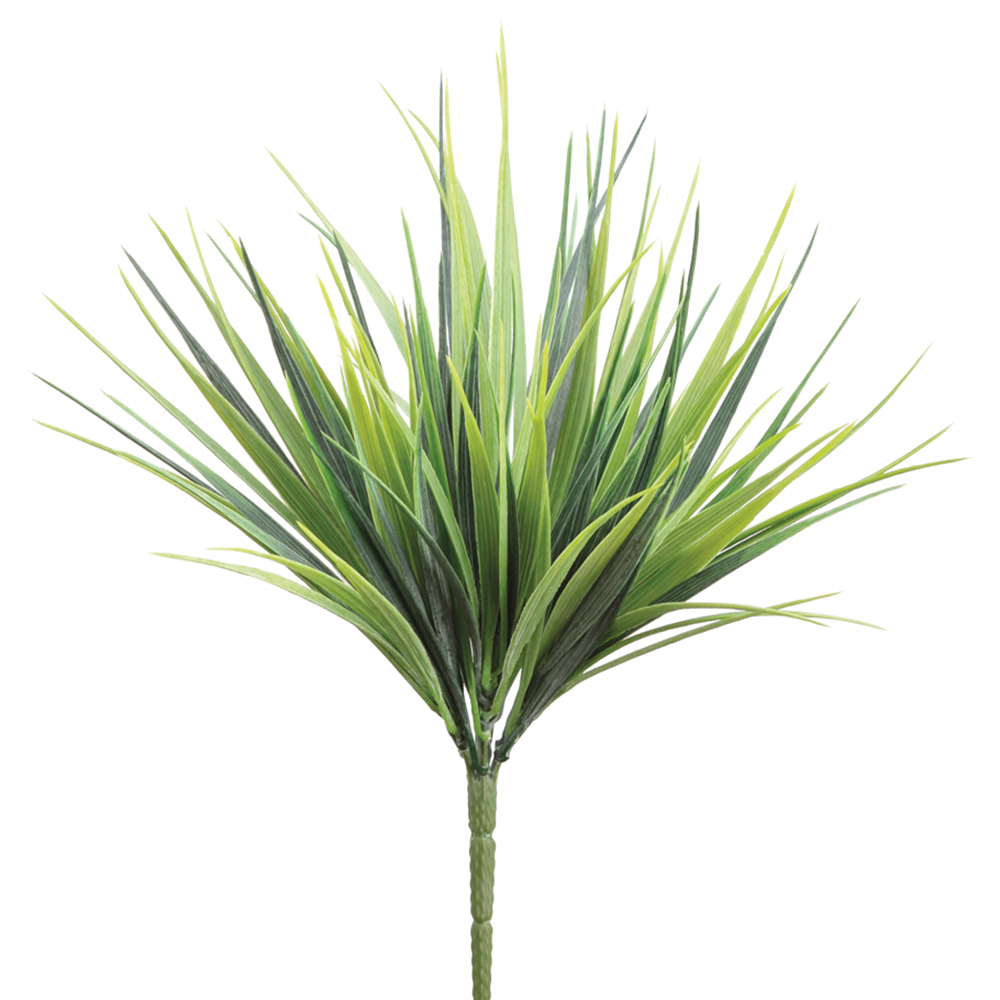 PBG116-GR-FS 12 in. Vanilla Grass Bush Plant - Frosted Green - Pack of 24