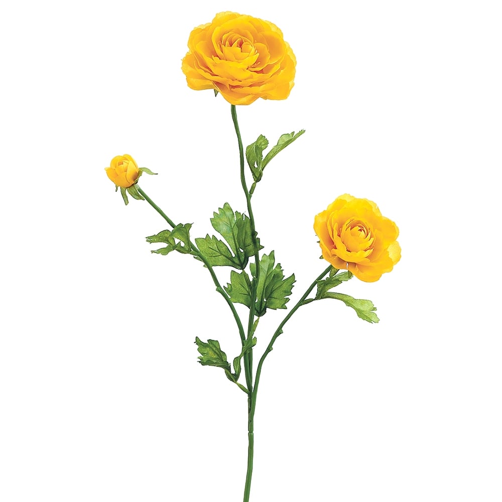 Allstate Floral FSR502-YE 27' Ranunculus Spray x3