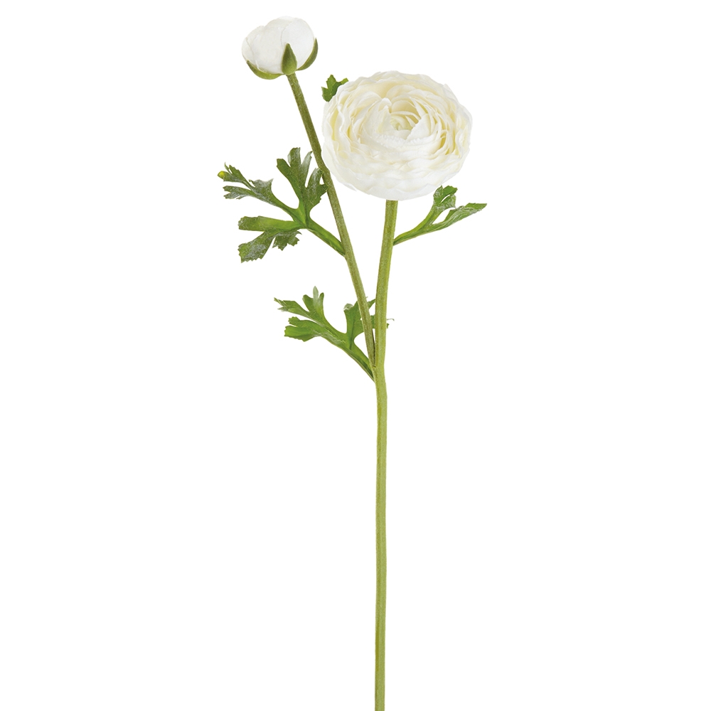 Allstate Floral FSR220-WH 22' Real Touch Ranunculus Spray