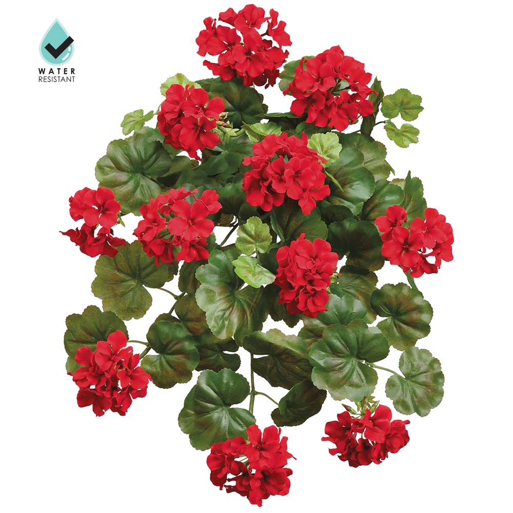 Allstate Floral FBG903-RE 21' Water-Resistant Geranium Bush x10