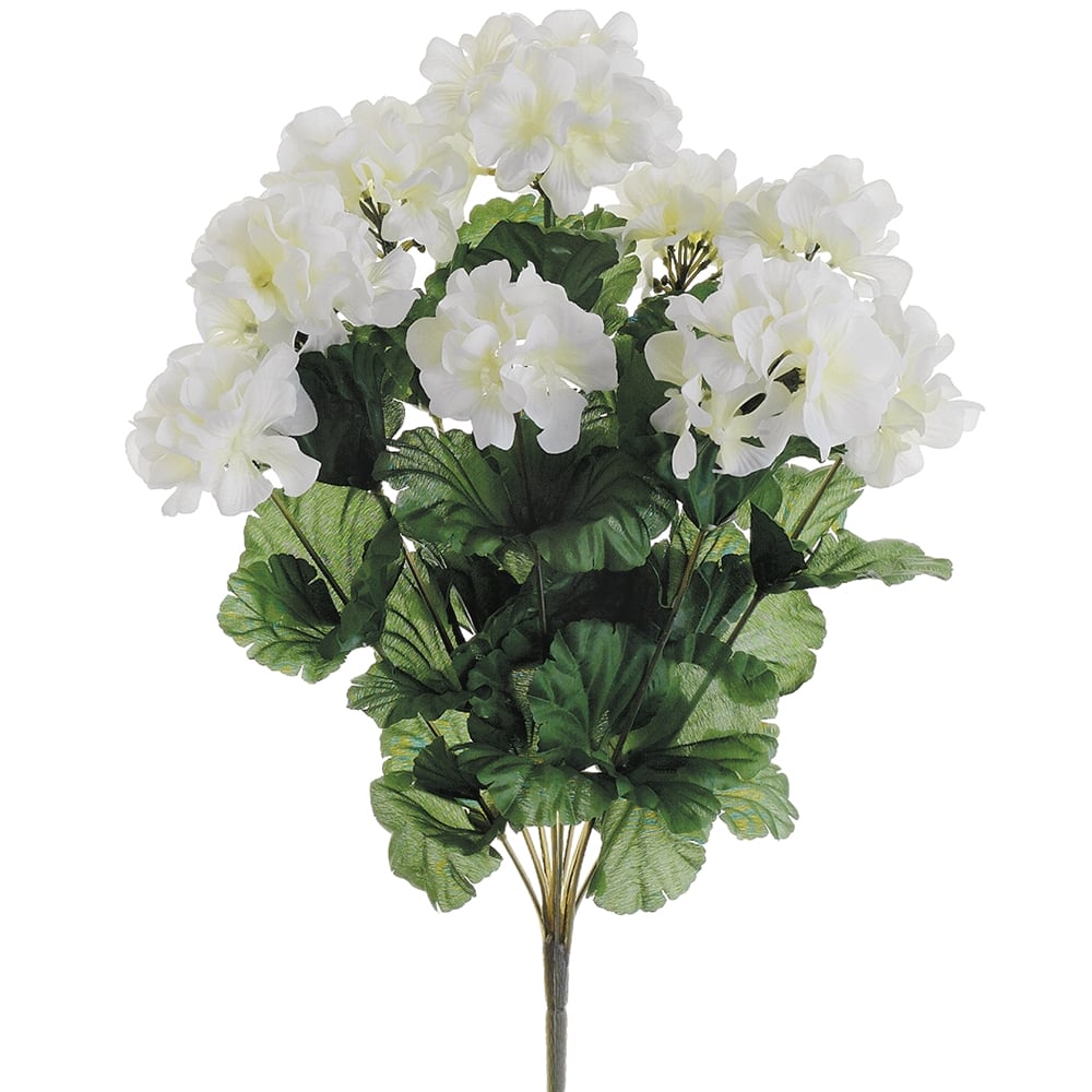 Allstate Floral FBG514-WH 17' Geranium Bush x9