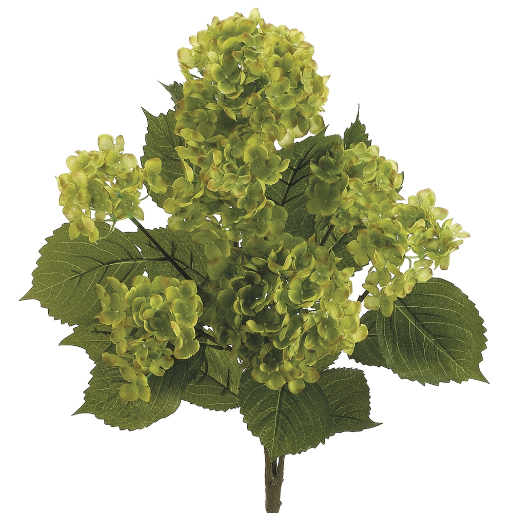 ALLSTATE FLORAL FBH354-GR 22 Hydrangea Bush x7 Green