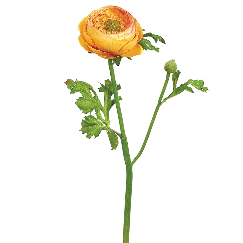 ALLSTATE FLORAL HSR600-YE/GO 13 Ranunculus Spray Yellow Gold