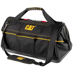 Picture of Cat 240173 Cat 240173 20 in. Tech Widemouth Tool Bag 12 Pocket Heavy Duty 1200D Polyester