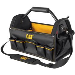 Picture of Cat 240046 Cat 240046 17 in. Pro Tool Tote Steel Handle 15 Pocket HD 1680D Polyester