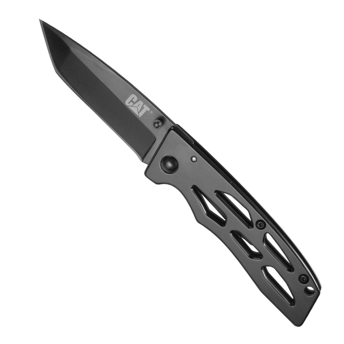 Picture of Cat 980005 Cat 980005 6.5 in. Tanto Folding Knife&#44; Black 2.625 in. Stainless Steel Blade