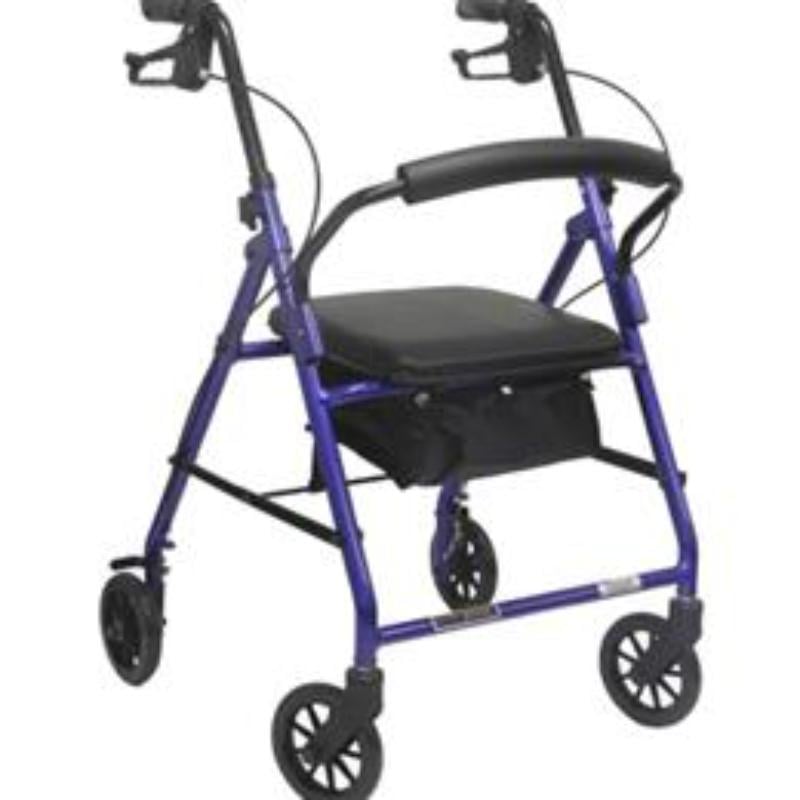 Hermell P5028-BL Rollator with Loop Brakes, Blue