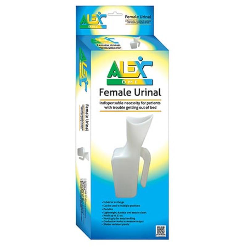 Hermell P01002 Female Urinal in Retail Box, White