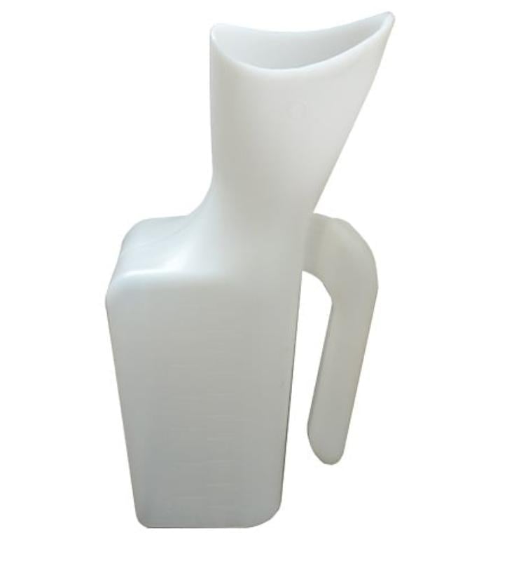 Hermell P01012 Female Urinal in Bulk, White
