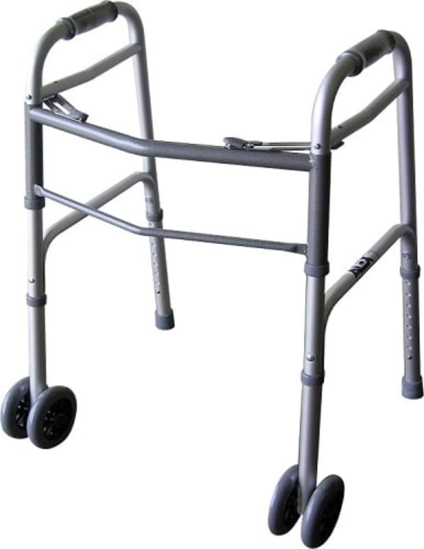 Hermell P3160 Bariatric Dual Button Folding Walker