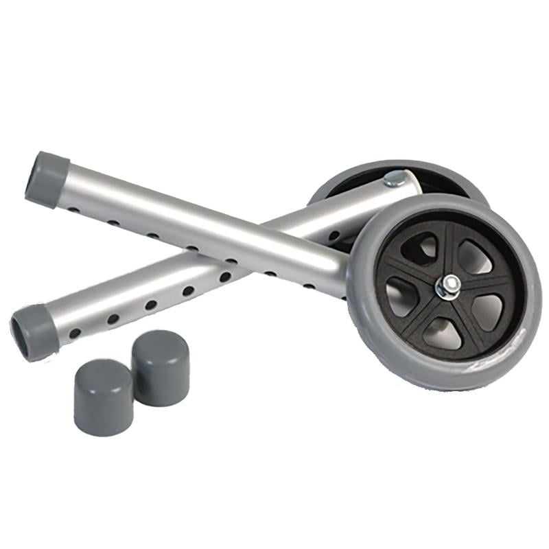 Hermell P3266 5 in. Universal Wheels with Glide Caps