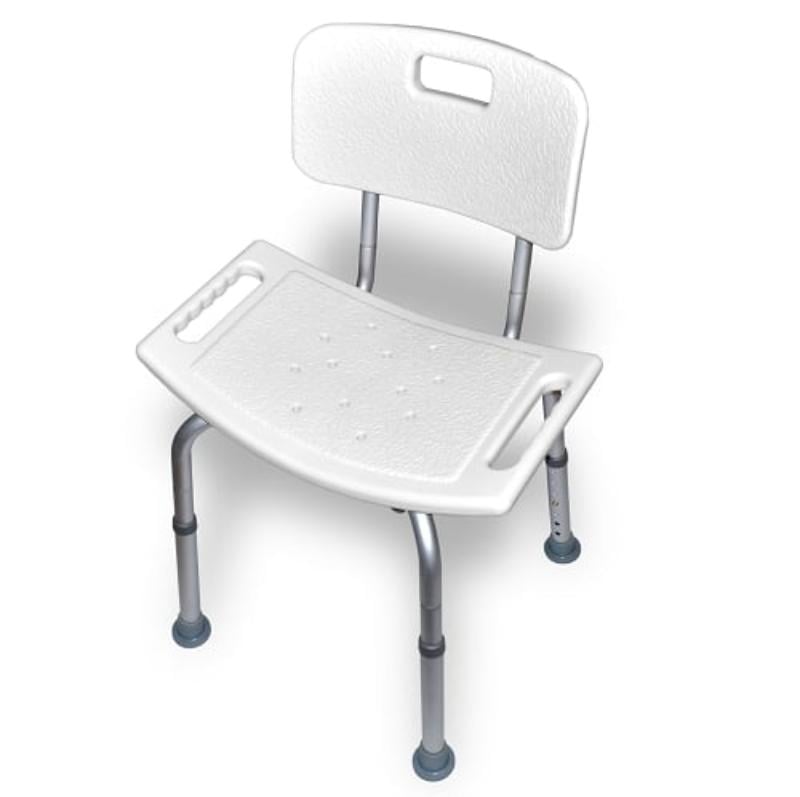 Hermell P8024 Tool Free Bath Bench with Back Retail Pack