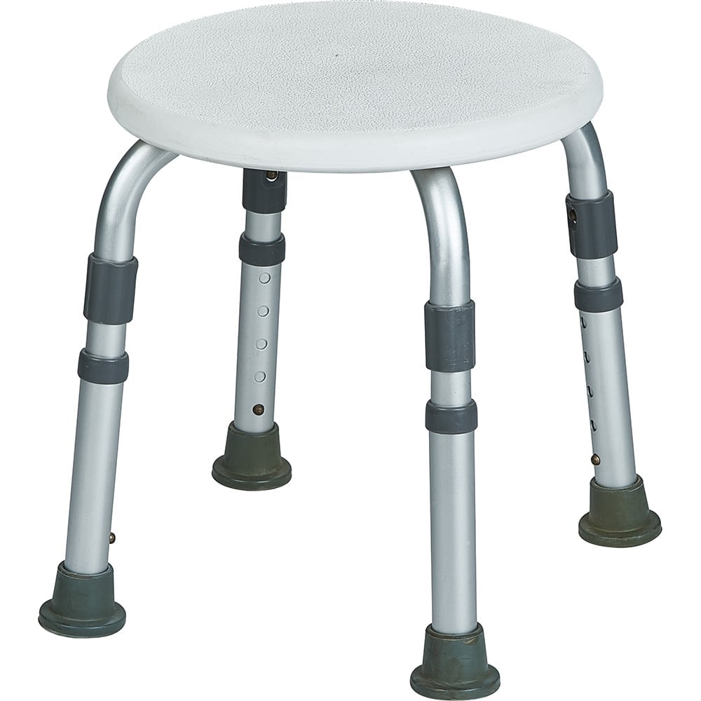 Hermell P8042 Round Bath Stool, White