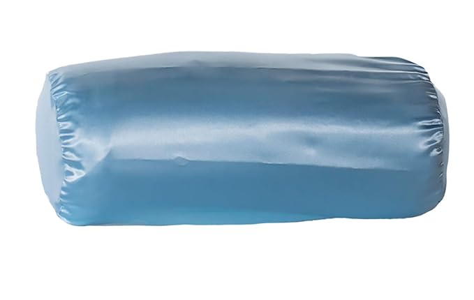 Hermell 1005-SBL Orthopedics Soft Cervical Pillow with Satin Blue Pillow Case - One Size