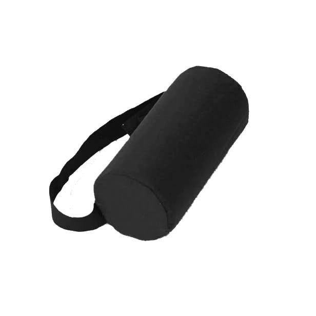 Hermell 1009-BK 5 x 11 in. Full Lumbar Roll Firm with Strap, Black