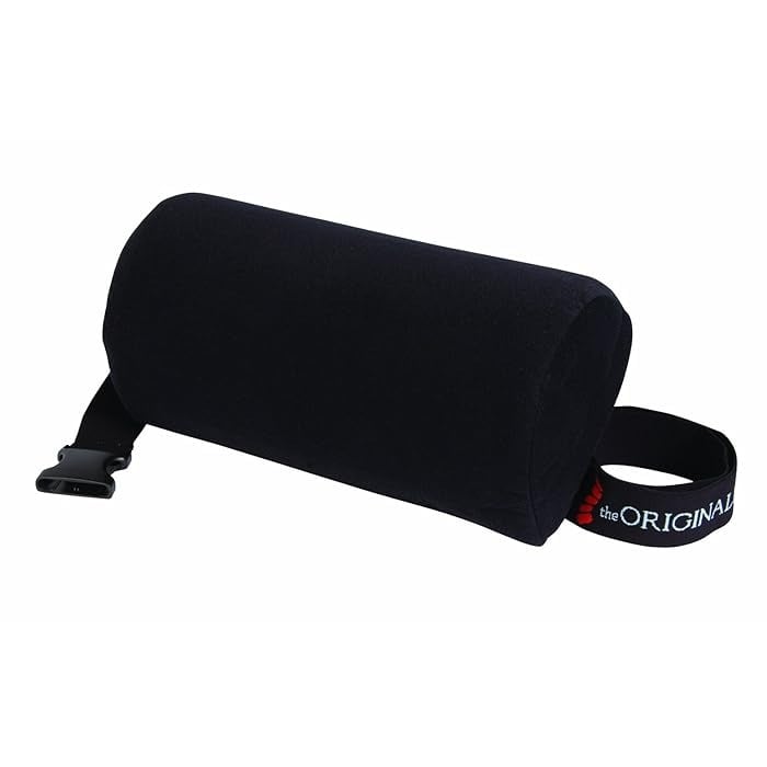 Hermell 1017-BK D Roll Pillow, Black - One Size