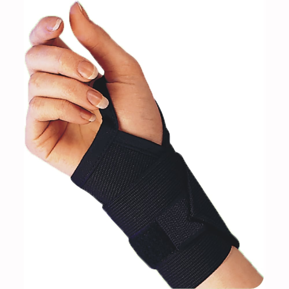 Hermell 1310-3BK 3 in. Wrist Band, Black - Universal