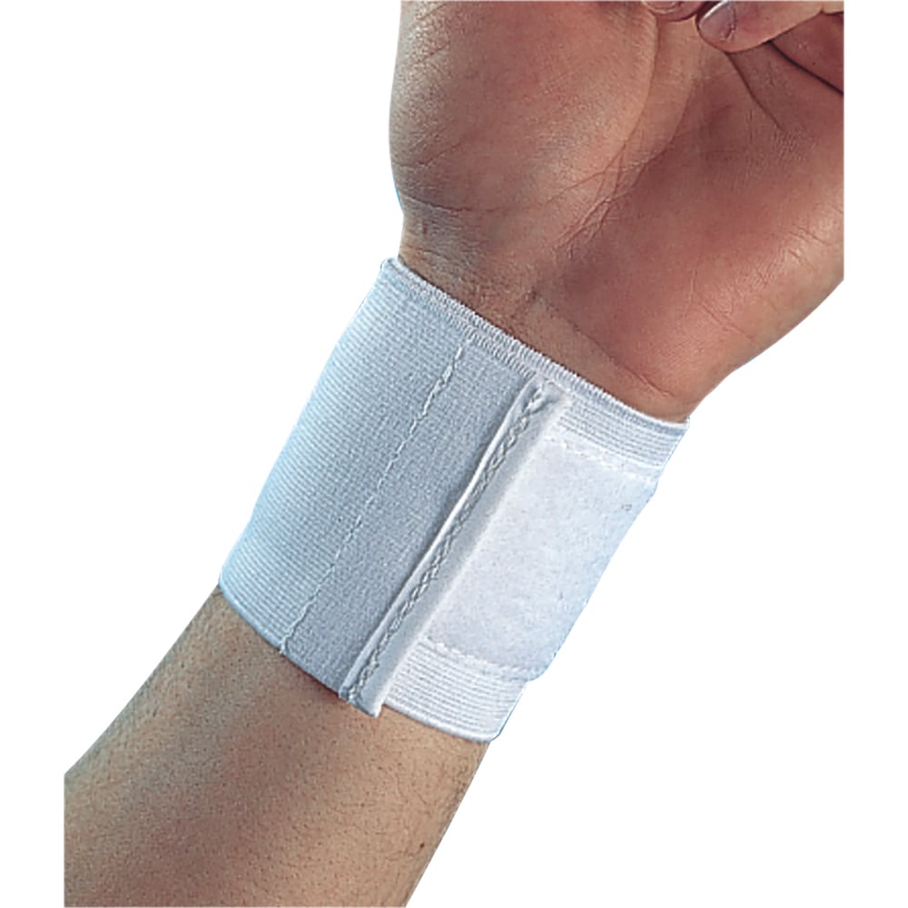 Hermell 1310-4W 4 in. Wrist Band, White - Universal