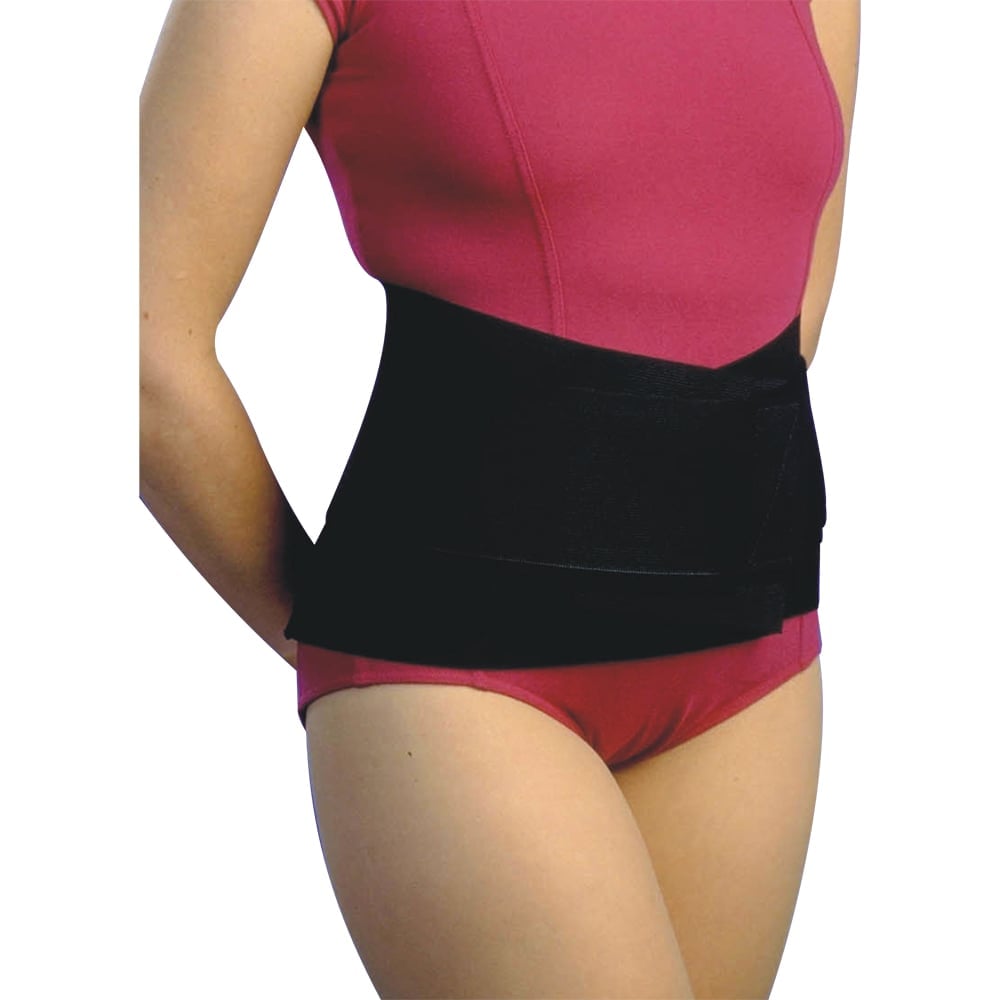 Hermell 2080-XS All Elastic Industrial Belt, Black - Extra Small