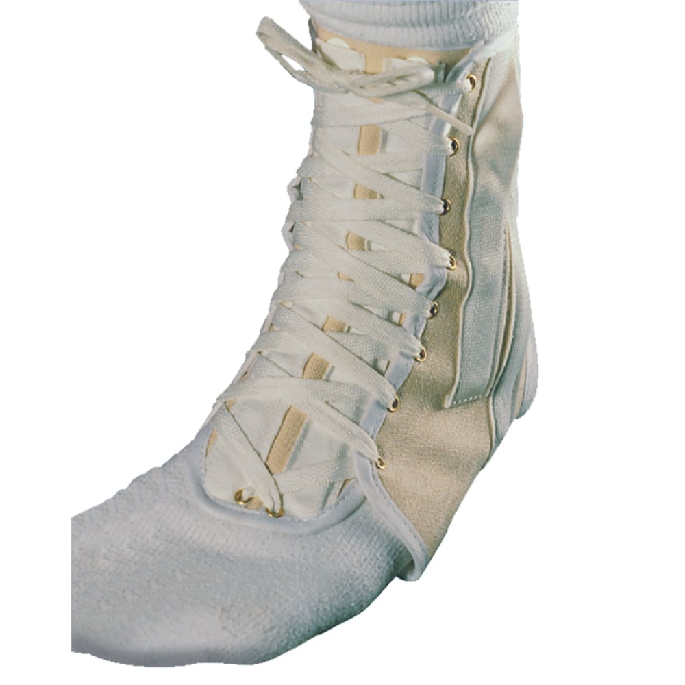 Hermell 3151-M Canvas Cock Up Ankle Splint Laceup - Medium