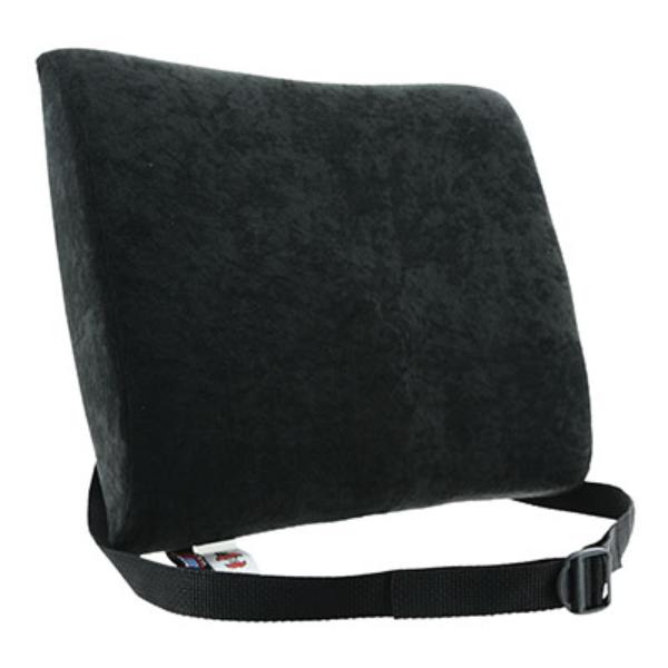 Hermell 5521-BK Memory Foam Lumbar Cushion, Black - 14 x 13 x 5 in.