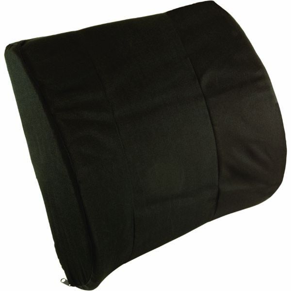 Hermell 55248 Lumbar Cushion, Black - 14 x 13 x 4 in.