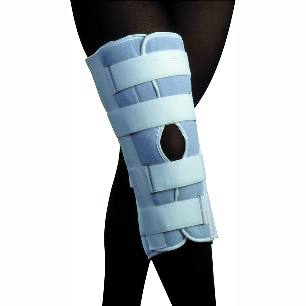 Hermell 7552 20 in. Three Panel Open Patella Knee Immobilizer - Universal