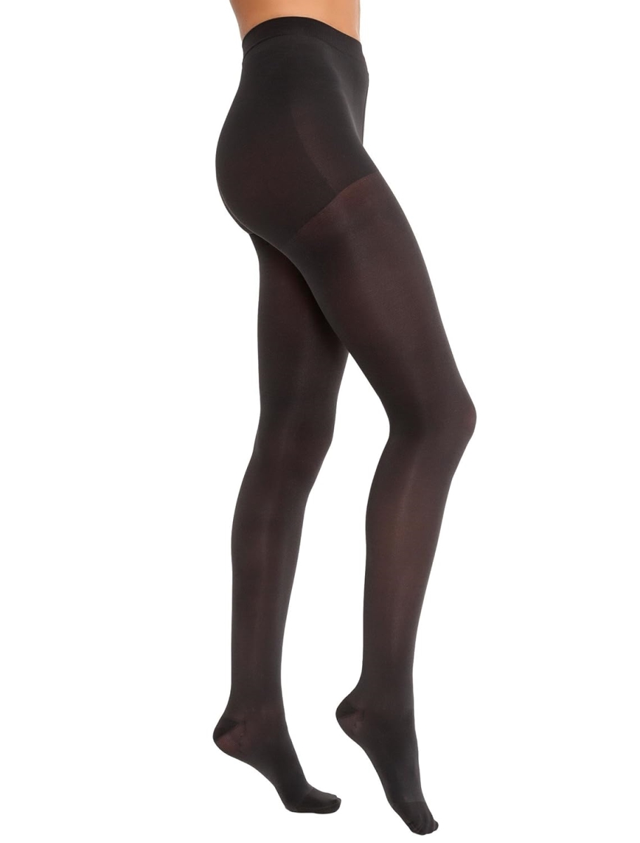 Hermell 81702 15-20 mm Hg Sheer Pantyhose, Black - Medium