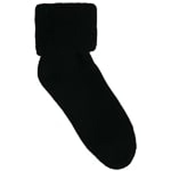 Hermell 89100 Comfort Bed Socks, Black - Solid