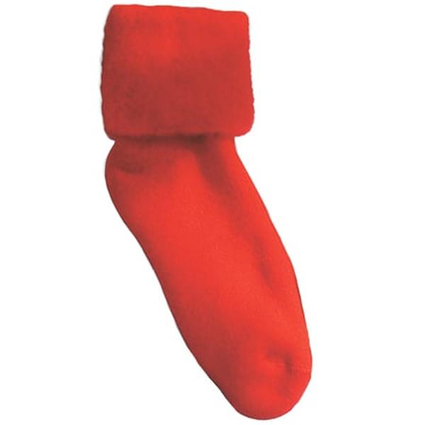 Hermell 89101 Comfort Bed Socks, Red - Solid