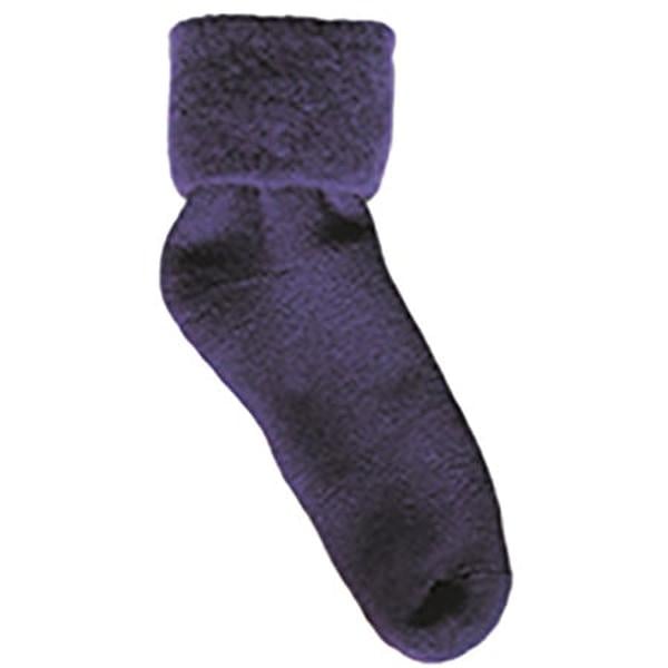 Hermell 89102 Comfort Bed Socks, Purple - Solid