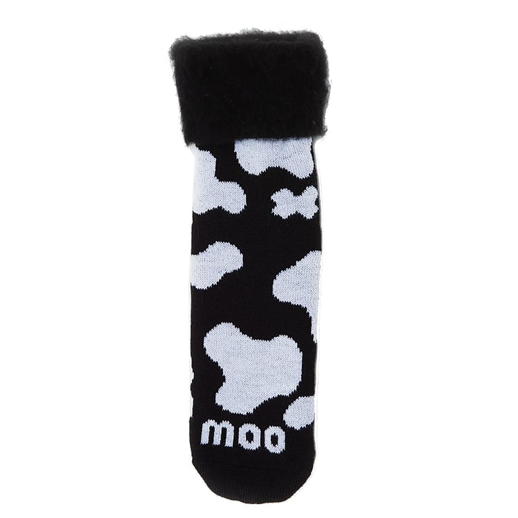 Hermell 89180 Comfort Bed Socks, Black - Moo