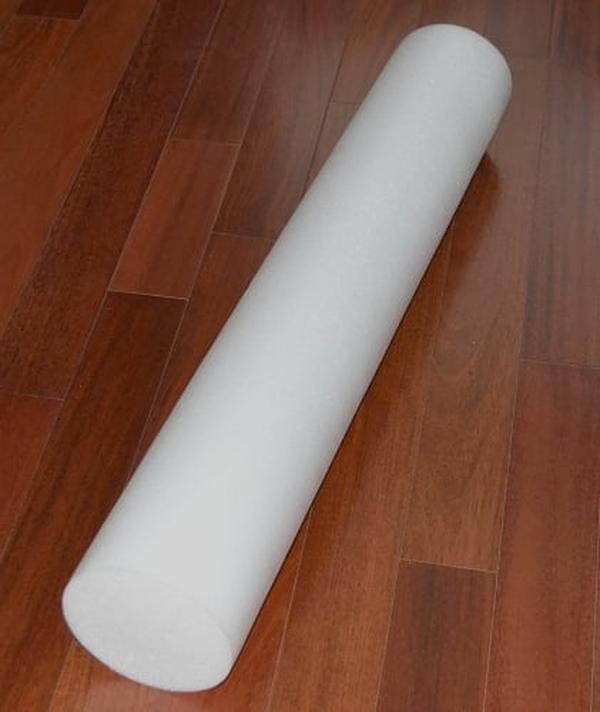 Hermell 9801 6 x 36 in. Foam Roller, White