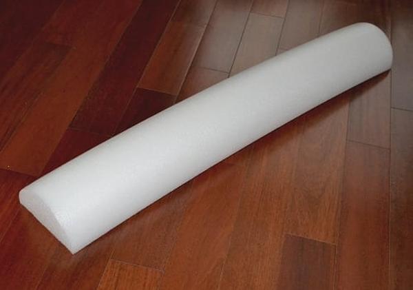 Hermell 9802 6 x 36 in. Foam Roller, White
