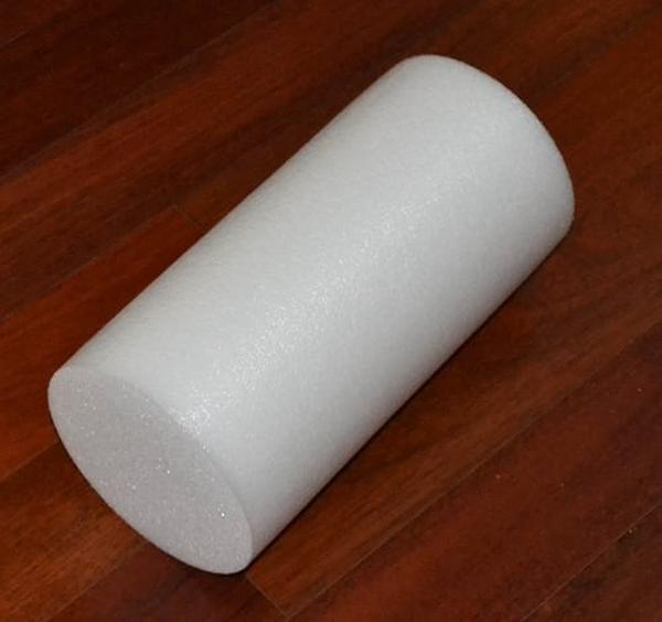 Hermell 9804 6 x 12 in. Foam Roller, White