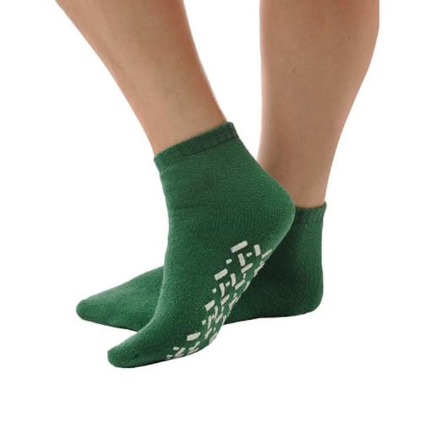 Hermell R9900-M Slip Resistant Booties, Green - Medium - Size 6-7