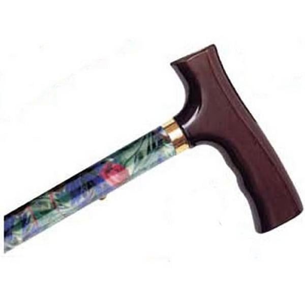 Hermell MP-11046 Adjustable Travel Folding Cane with Fritz Handle, Canterbury