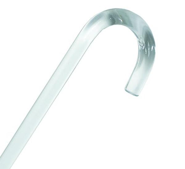 Hermell MP-12250 Clear Lucite Cane with Tourist Handle, Clear