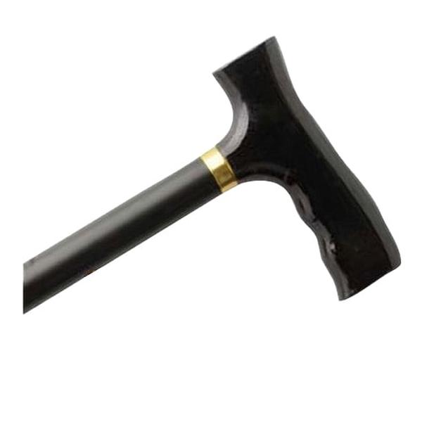 Hermell MP-15100 Straight Adjustable Aluminum Cane with Fritz Handle, Matte Black