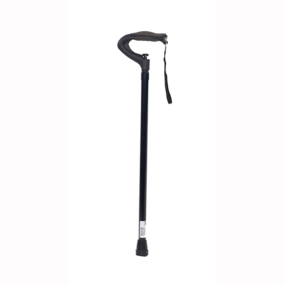Hermell MP-16100 One Push Button Walking Cane, Black
