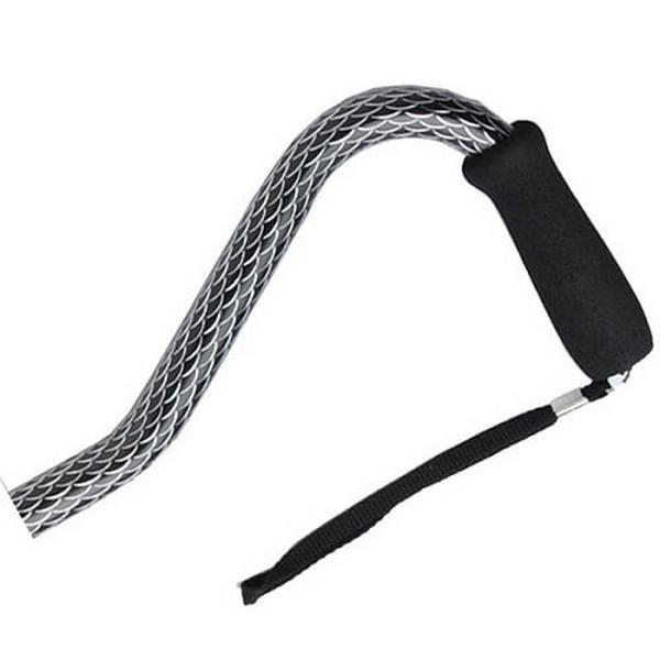 Hermell MP-21200 Offset Adjustable Aluminum Cane with Foam Grip Handle, Black