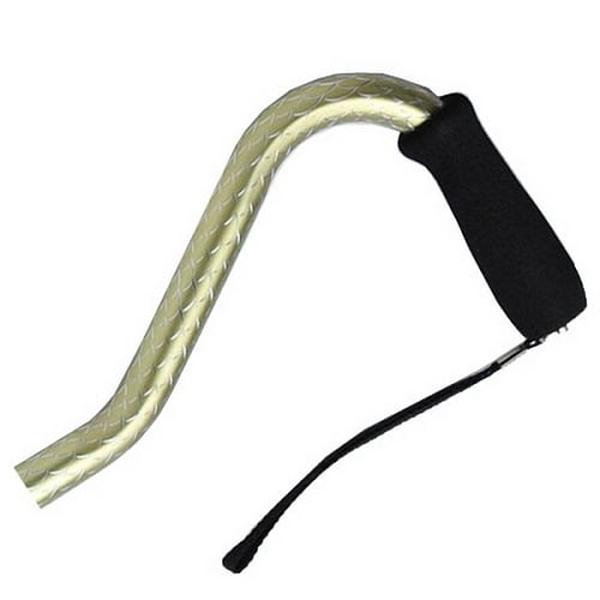 Hermell MP-21228 Offset Adjustable Aluminum Cane with Foam Grip Handle, Champagne