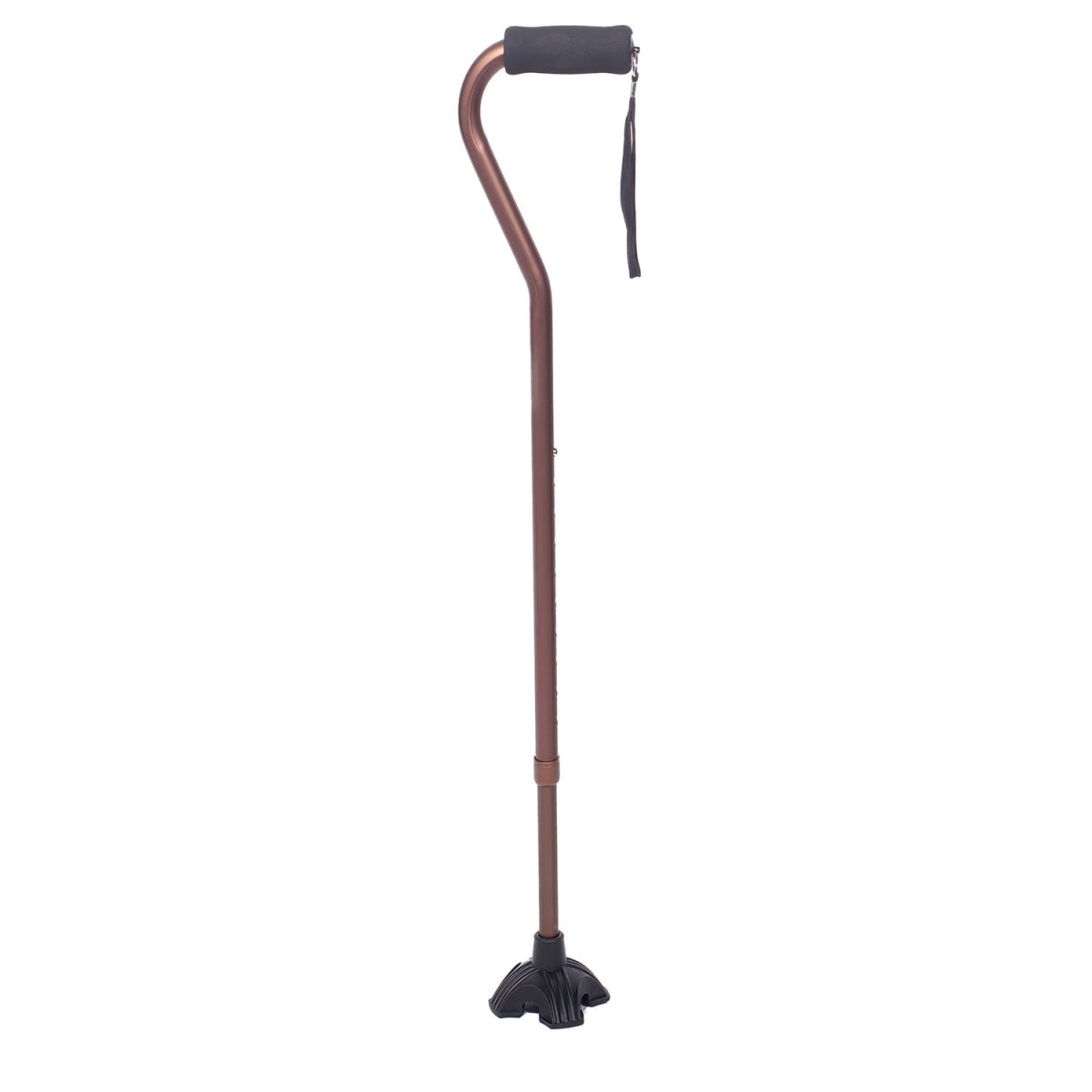 Hermell MP-21802 Self Standing Offset Adjustable Aluminum Cane, Bronze