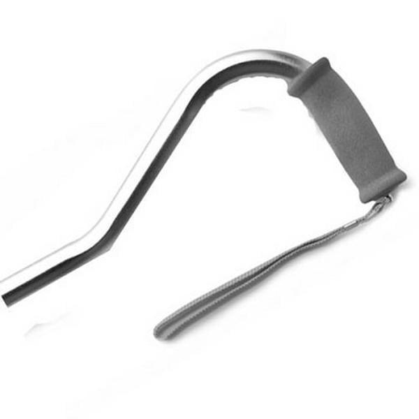 Hermell MP-21804 Self Standing Offset Adjustable Aluminum Cane, Silver