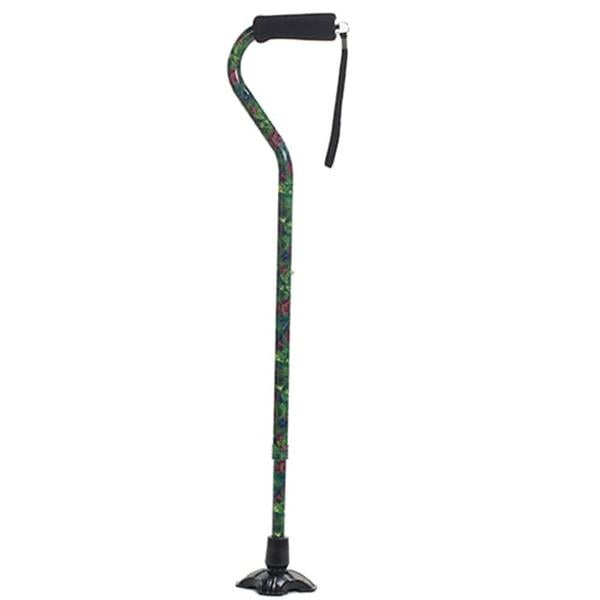 Hermell MP-21811 Self Standing Offset Adjustable Aluminum Cane, Canterbury