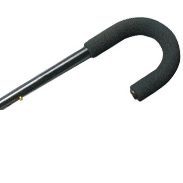 Hermell MP-26000 Tourist Adjustable Aluminum Cane with Foam Handle, Black